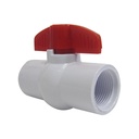 VALVULA 1" DE PVC CON ROSCA FIRM