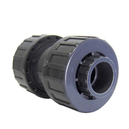[10313] VALVULA CHEQUE DOBLE UNIVERSAL 3/4" DE PVC SIN ROSCA TUBRICA