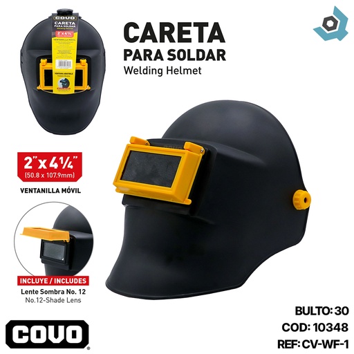 [10348] MASCARA PARA SOLDAR VENTANILLA MOVIL COVO