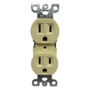 TOMACORRIENTE DOBLE POLARIZADO CON TIERRA BEIGE TROEN