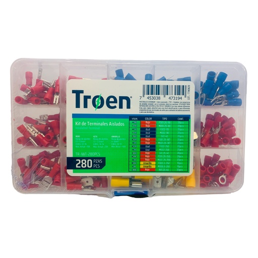 [10421] KIT DE TERMINALES AISLADOS 280 PIEZAS TROEN