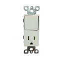 APAGADOR ELECTRICO SENCILLO Y TOMA CORRIENTE BLANCO TROEN