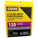 LIJA DE AGUA 9" X 11" GRANO 120 MEDIO COVO