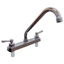 GRIFERIA PARA FREGADERO 8" CON DOBLE MANIJAS GRIVEN BASIC