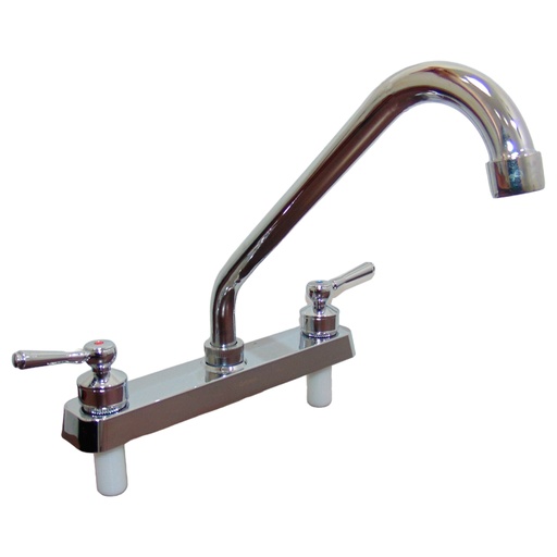 [10498] GRIFERIA PARA FREGADERO 8" CON DOBLE MANIJAS GRIVEN BASIC