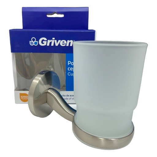 [10521] PORTAVASO CEPILLERO SATINADO GRIVEN