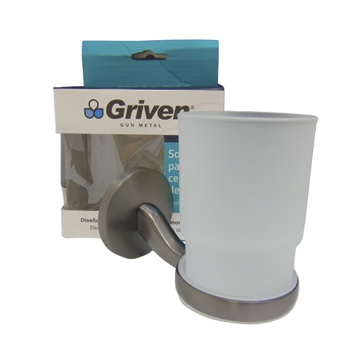 [10529] SOPORTE PARA CEPILLOS GRIVEN GUN METAL