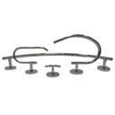JUEGO DE ACCESORIOS 4 PIEZAS CROMADO GRIVEN