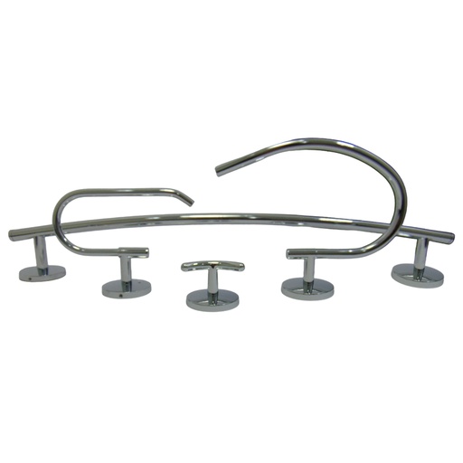 [10534] JUEGO DE ACCESORIOS 4 PIEZAS CROMADO GRIVEN