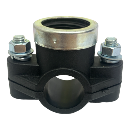 [10602] ABRAZADERA PARA RIEGO PP CON ROSCA 25MM X 3/4" TUBRICA