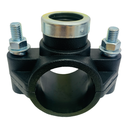 ABRAZADERA PARA RIEGO PP CON ROSCA 40MM X 1/2" TUBRICA