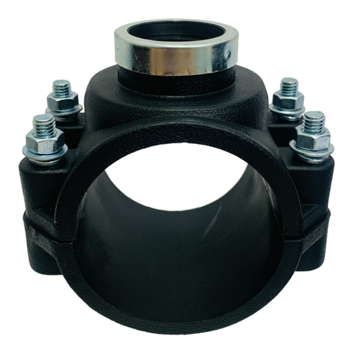 [10615] ABRAZADERA PARA RIEGO PP CON ROSCA 75MM X 1" TUBRICA