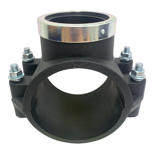 [10620] ABRAZADERA PARA RIEGO PP CON ROSCA 90MM X 2" TUBRICA