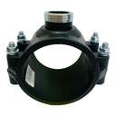 ABRAZADERA PARA RIEGO PP CON ROSCA 90MM X 3/4" TUBRICA