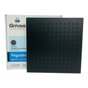 REGADERA PARA DUCHA TIPO LLUVIA CUADRADA 12" GRIVEN BLACK