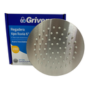 REGADERA PARA DUCHA TIPO LLUVIA REDONDA 6" SATINADA GRIVEN