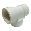 TEE SENCILLA DE PVC 3/4" CON ROSCA BLANCO GRIVEN