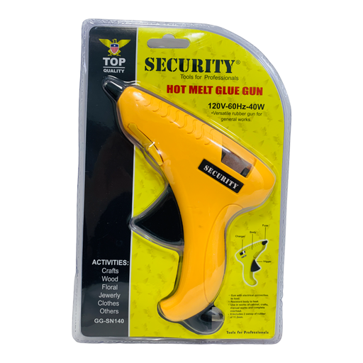 [10705] PISTOLA DE SILICON CALIENTE SECURITY