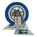 RUEDA DE PVC 4" CON FRENO SECURITY