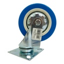RUEDA DE PVC 4" SIN FRENO SECURITY