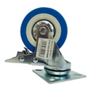 RUEDA DE PVC 3" CON FRENO SECURITY