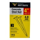 CLAVO DE ACERO PARA CONCRETO 4" SECURITY