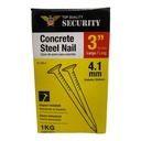 CLAVO DE ACERO PARA CONCRETO 3" SECURITY