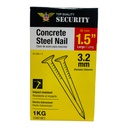 CLAVO DE ACERO PARA CONCRETO 1.5" SECURITY