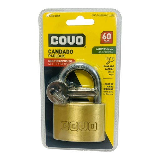 [10777] CANDADO 60MM MULTIPROPOSITO COVO