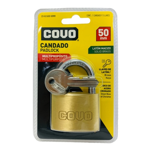 [10778] CANDADO 50MM MULTIPROPOSITO COVO