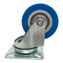 RUEDA DE PVC 2" SIN FRENO SECURITY