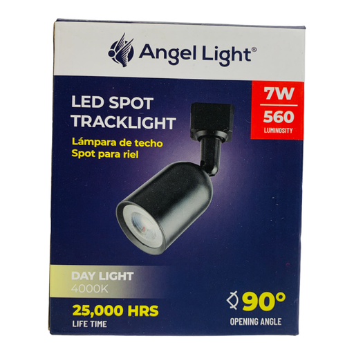 [10785] LAMPARA DE TECHO SPOT PARA RIEL 7W COLOR NEGRO ANGEL LIGHT