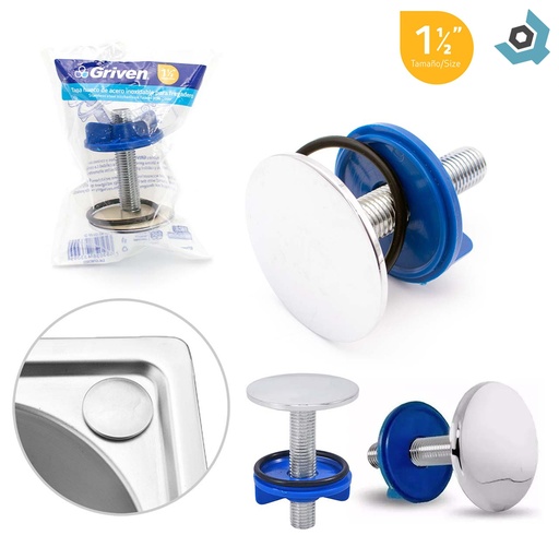 [10839] TAPA HUECO PARA FREGADERO 1 1/2" GRIVEN