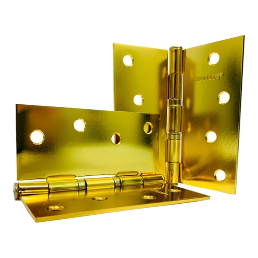 [10841] BISAGRA 4" X 4" DORADAS SECURITY