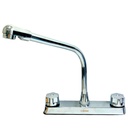 GRIFERIA PARA FREGADERO DOBLE MANIJA CUELLO TIPO COBRA GRIVEN BASIC