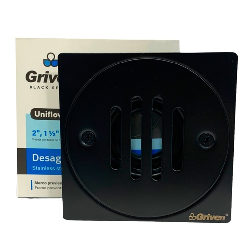 [10866] DESAGUE DE PISO 2" NEGRO GRIVEN BLACK