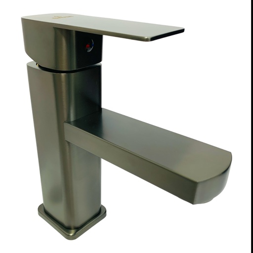 [10868] GRIFERIA PARA LAVAMANOS MONOMANDO GRIS METALICO GRIVEN GUN METAL