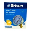 MANOMETRO DE PRESION 1/4" GRIVEN