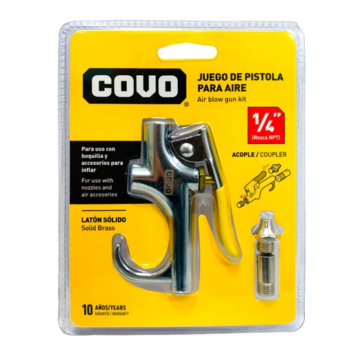 [10917] KIT DE PISTOLA PARA AIRE 1/4" COVO