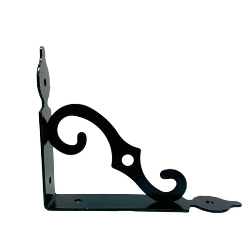 [10943] ANGULO DE SOPORTE 14 X 10.5 CM NEGRO MATE