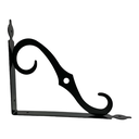 ANGULO DE SOPORTE 24 X 19 CM NEGRO MATE