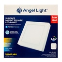 LAMPARA LED SUPERFICIAL CUADRADA 24W 3 TONOS ANGEL LIGHT