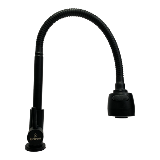 [10953] GRIFERIA PARA FREGADERO CUELLO FLEXIBLE NEGRO GRIVEN BLACK