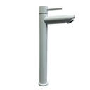 GRIFERIA PARA LAVAMANOS MONOMANDO CUELLO ALTO DELGADO BLANCO GRIVEN