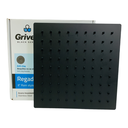 REGADERA PARA DUCHA TIPO LLUVIA CUADRADA 8" NEGRA GRIVEN BLACK