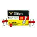 CLAVOS DE IMPACTO 3.7MM X 1" ACERO GALVANIZADO SECURITY