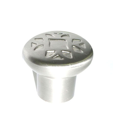 [1355] TIRADOR PARA MUEBLES DE BOTON PLATEADO