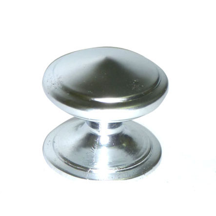 [1375] TIRADOR PARA MUEBLES DE BOTON PLATEADO