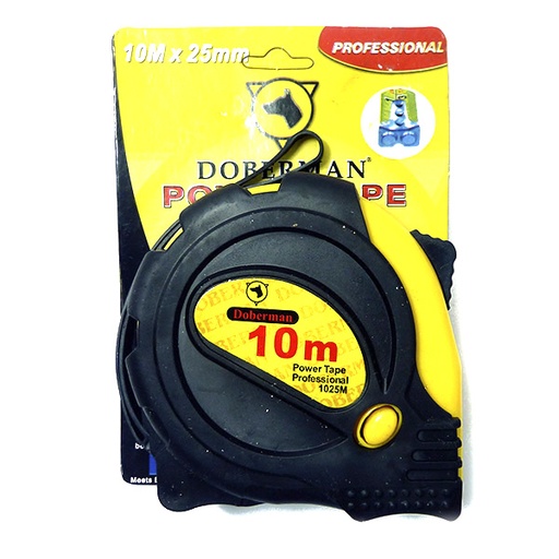 [1535] CINTA METRICA 10M X 25MM DOBERMAN