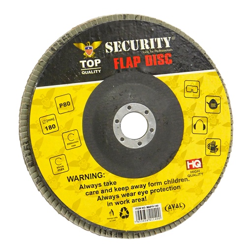 [1743] DISCO ABRASIVO 7" 180MM SECURITY
